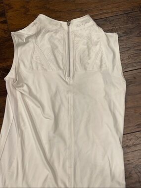 Cavallo equestrian show shirt worn twice White quarter zip with subtle bling